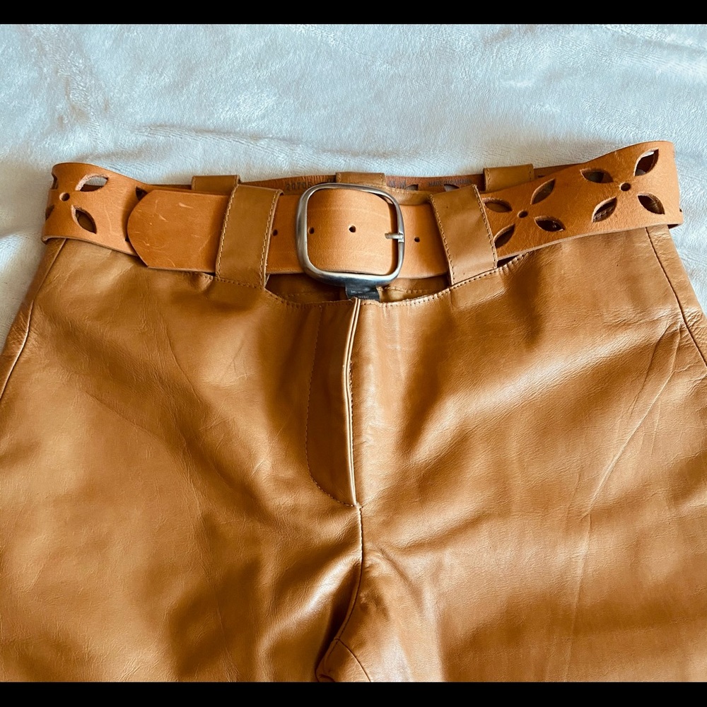 Vintage Bisou Bisou Leather Pants (Size 6)